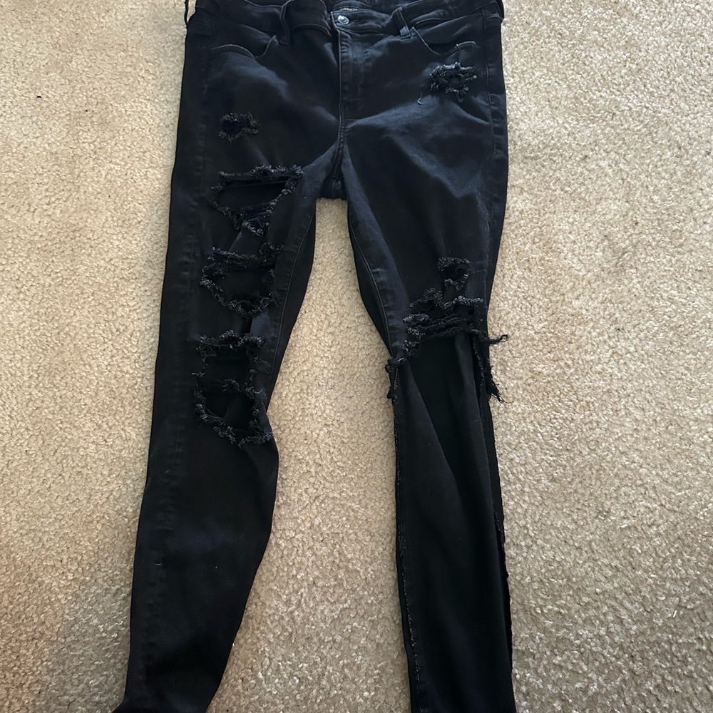 AE Next Level Ripped Super High-Waisted Jeggings
